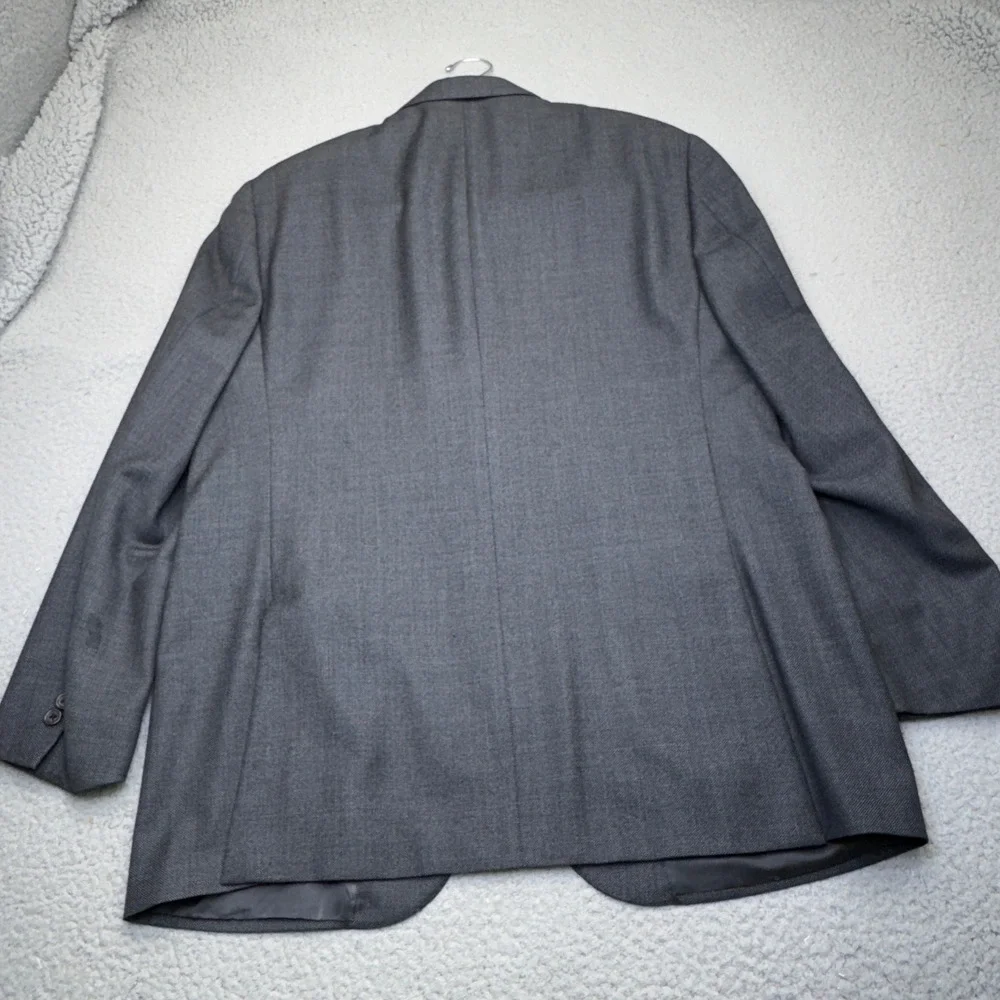 Polo Ralph Lauren Blazer Mens 44R Gray Extrafine Wool Sport Coat Jacket Italy 3B